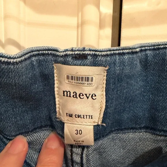 Maeve The Colette Denim High-Rise Cropped Wide-Leg Jeans - Picture 4 of 4